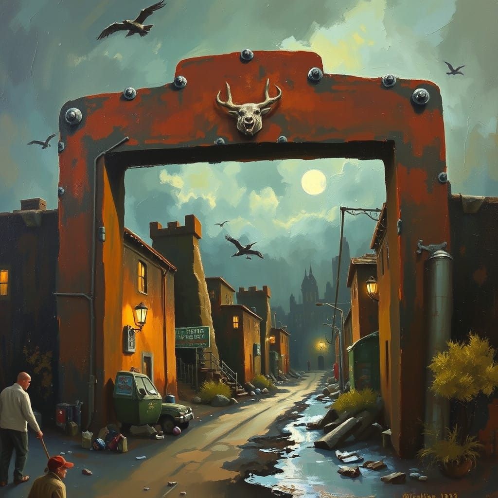 Classic Oil Painting Hardboiled Fiction Cover