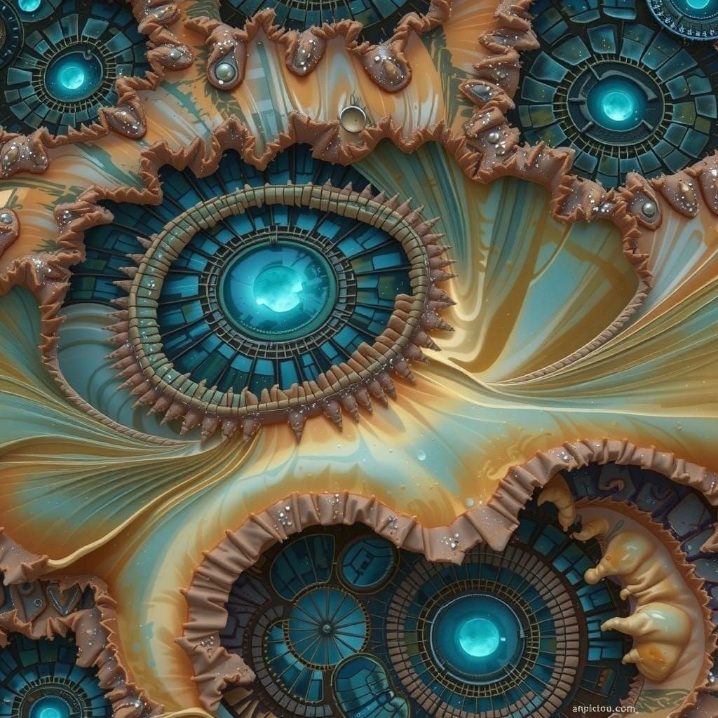 Glowing Lichen Forest