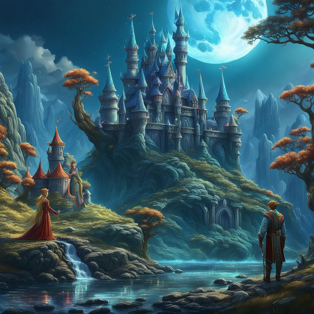 Elfin Royalty in Detailed Fantasy Art
