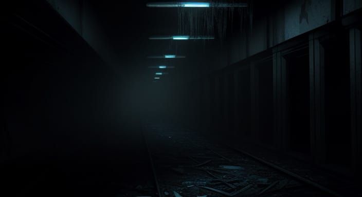 Ethereal Encounter in a Desolate Berlin Subway