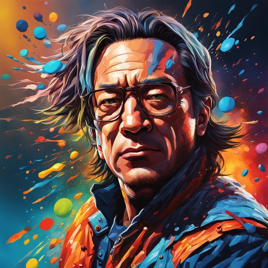 Hyperrealistic Big Bang Splash Art Explosion