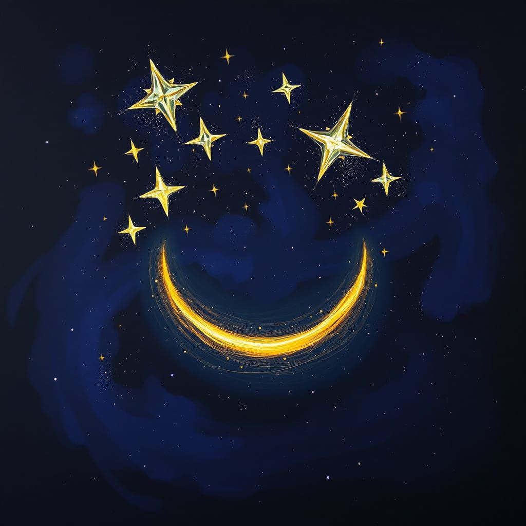 Celestial Smile in a Dreamy Nocturne