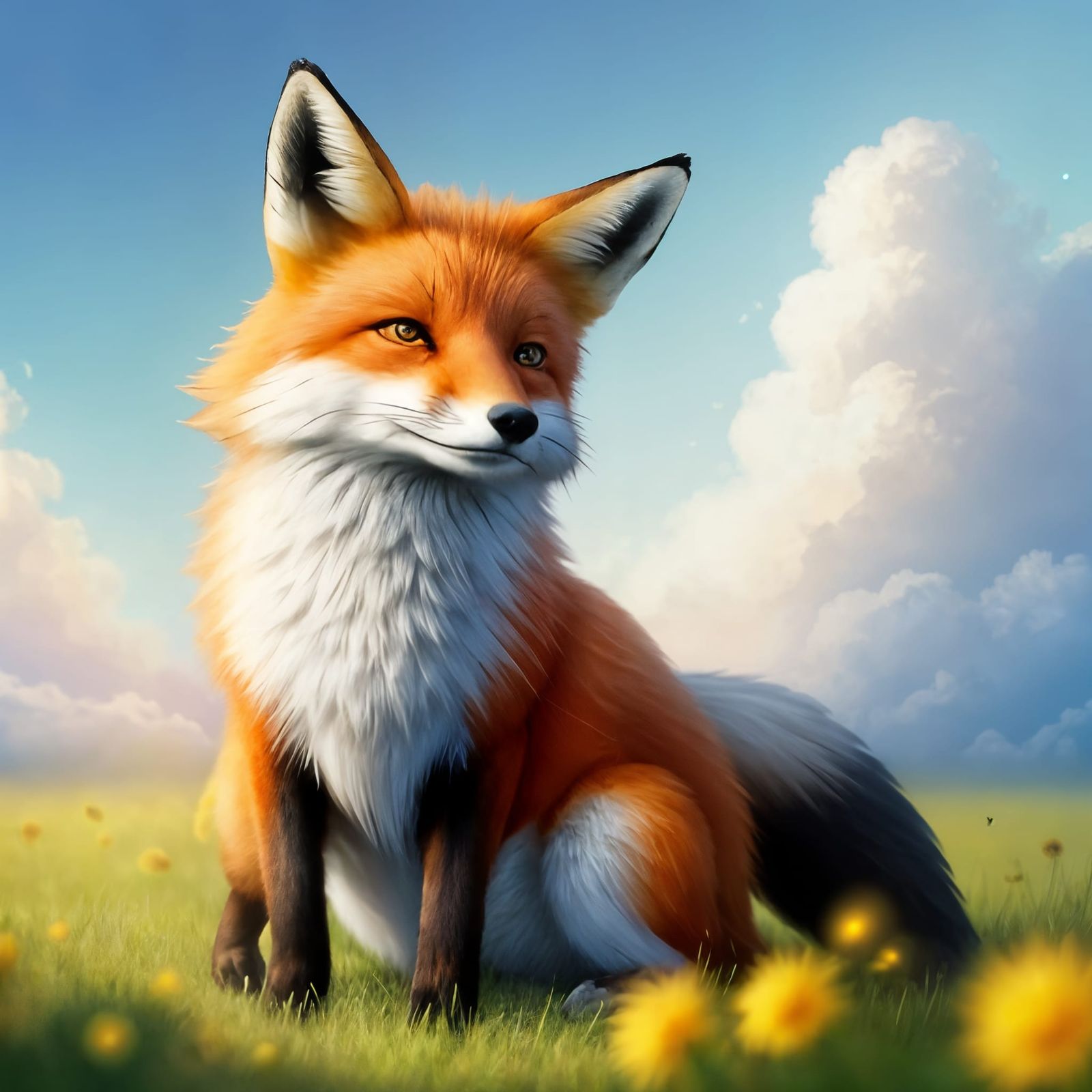 Fox in Divine Sunshine