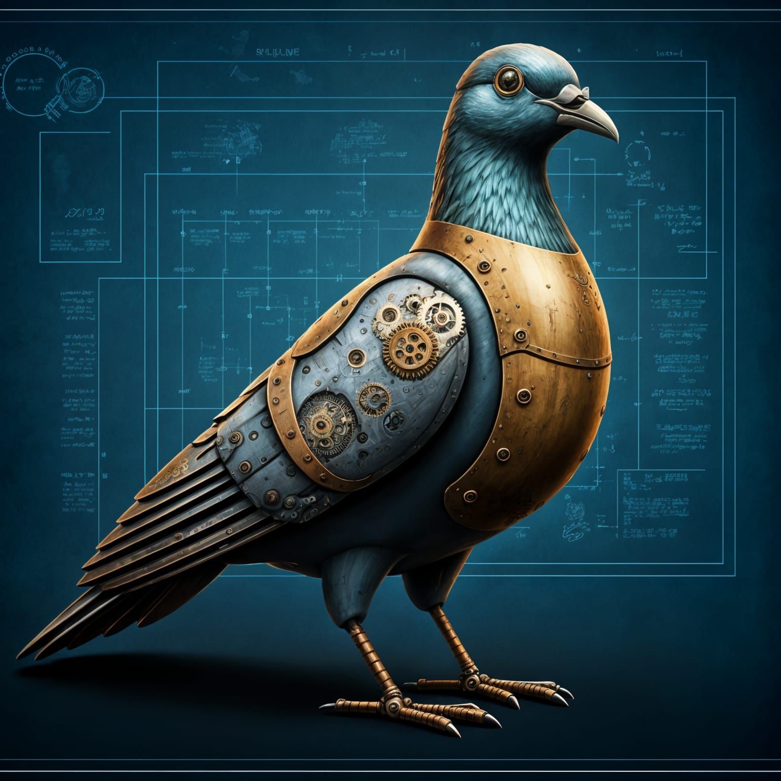 Mechanical Dove Reveals Technical Blueprint Secrets