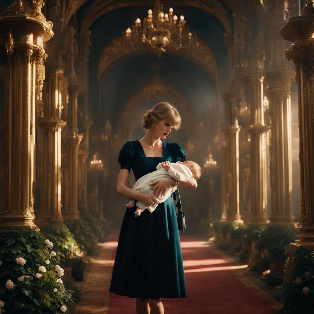 Taylor Swift with Swiftie Toddler and Infant