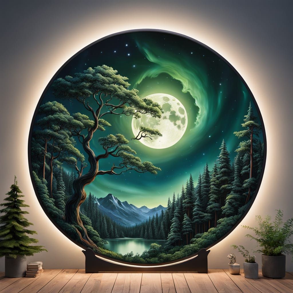 Celestial Harmony in Vibrant Colors