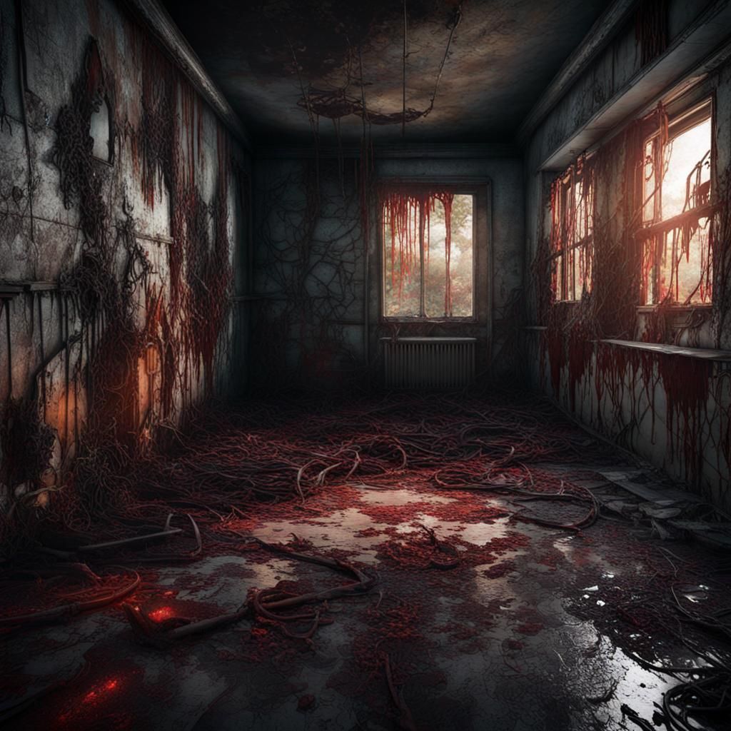 Repeating Nightmare in Hyperrealistic Graffiti Art