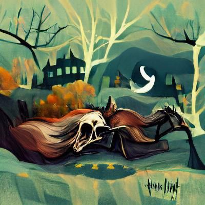 Eerie Landscape Inspired by Sleepy Hollow
