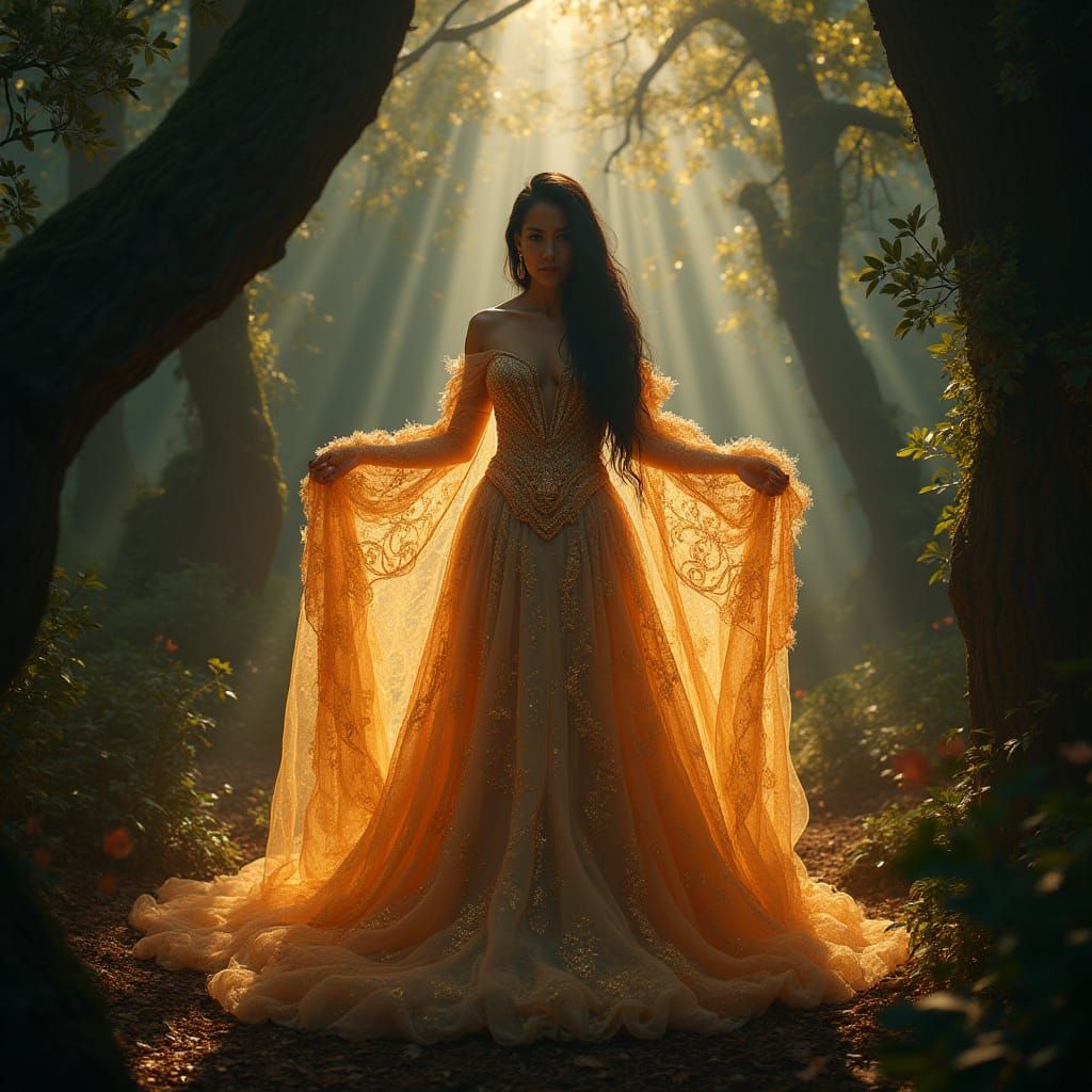 Regal Sorceress in Ethereal Glow