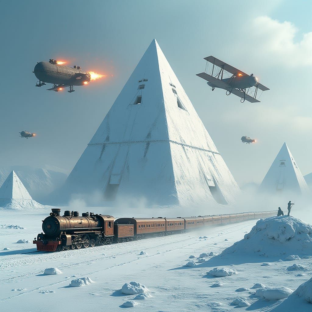 Siberian Pyramids Under Attack by Airships