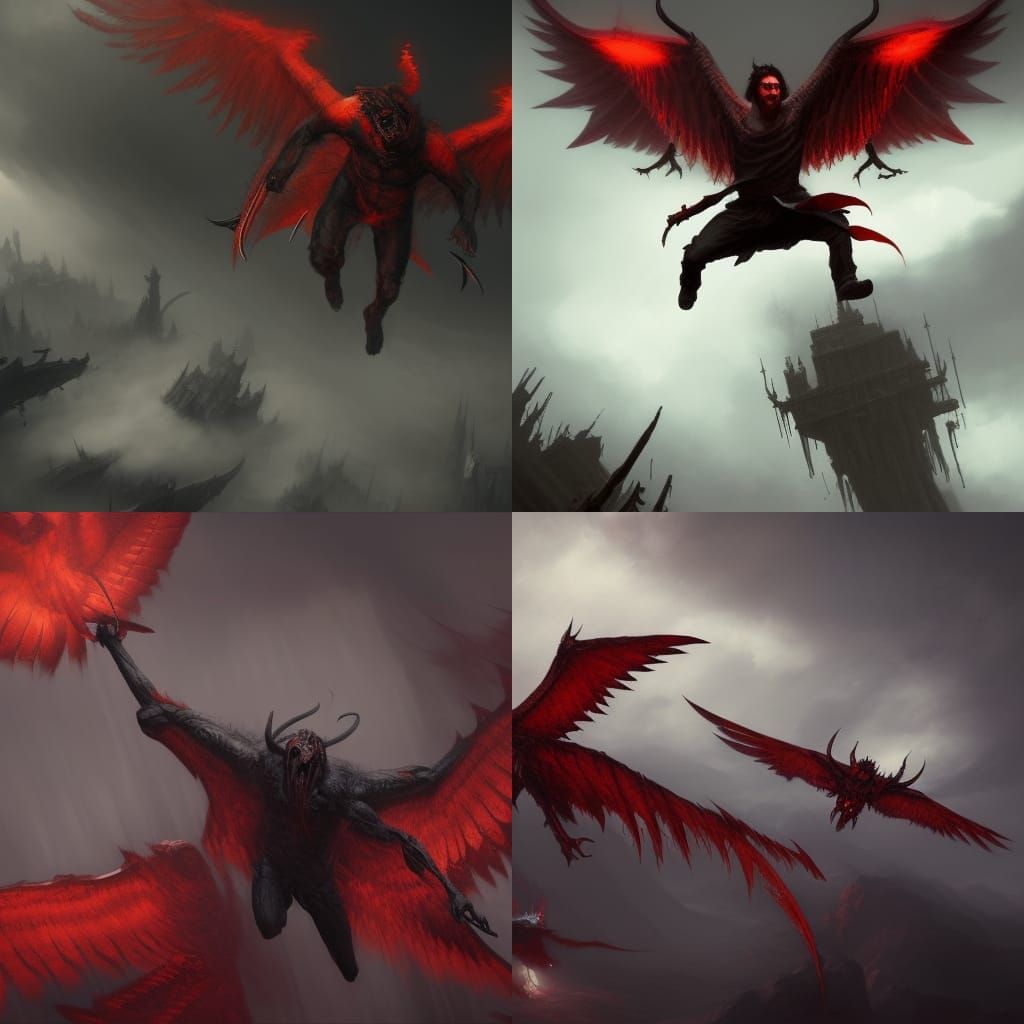 Demonic Descent: Dark Fantasy Concept Art