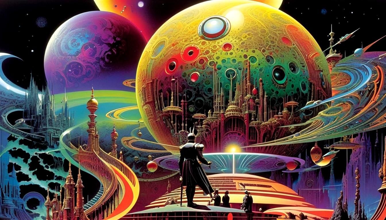 Surreal Gothic Landscape in Magic Realism Style