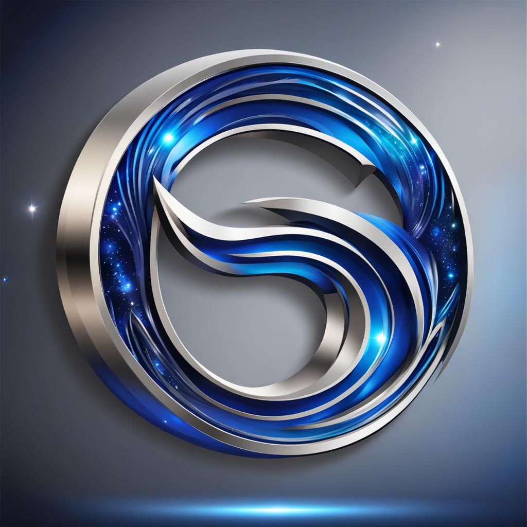 Osmium Esports Logo: Galaxy Metallic Design