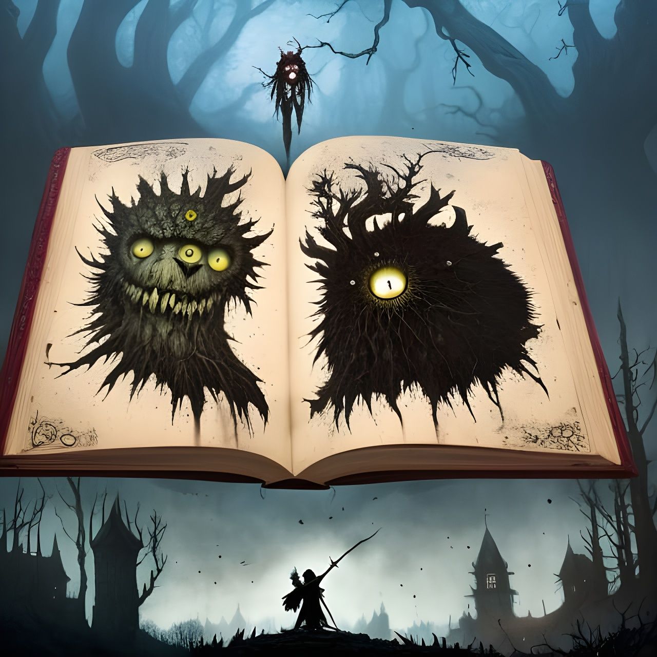 Terrifying Monster Emerges from Fairytale Book