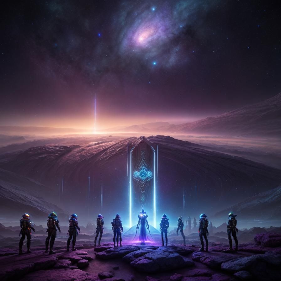 Mira Addresses Galactic Federation Council in Detailed Paint...