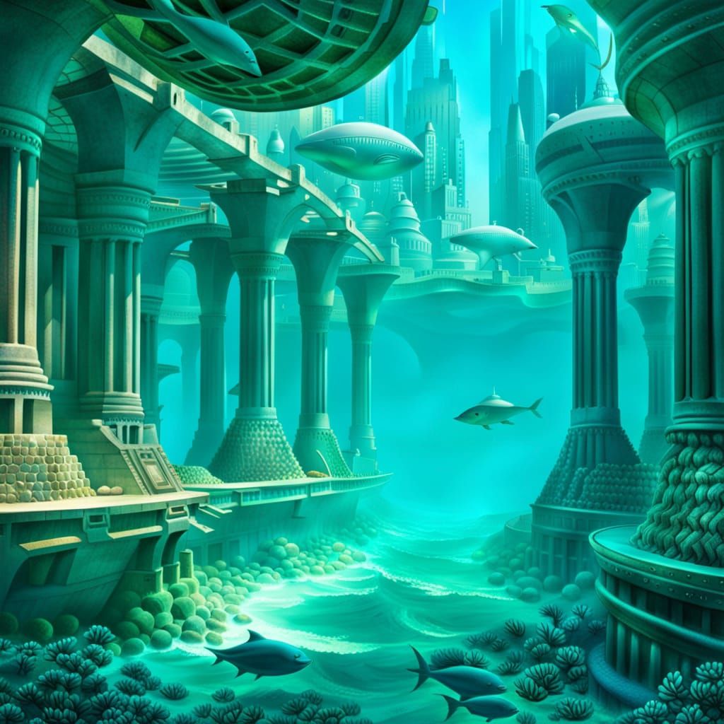 Magnificent Underwater Metropolis of Atlantis