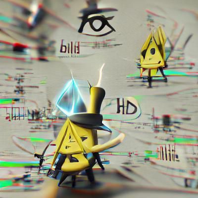 Bill Cipher 3D Render in 8K