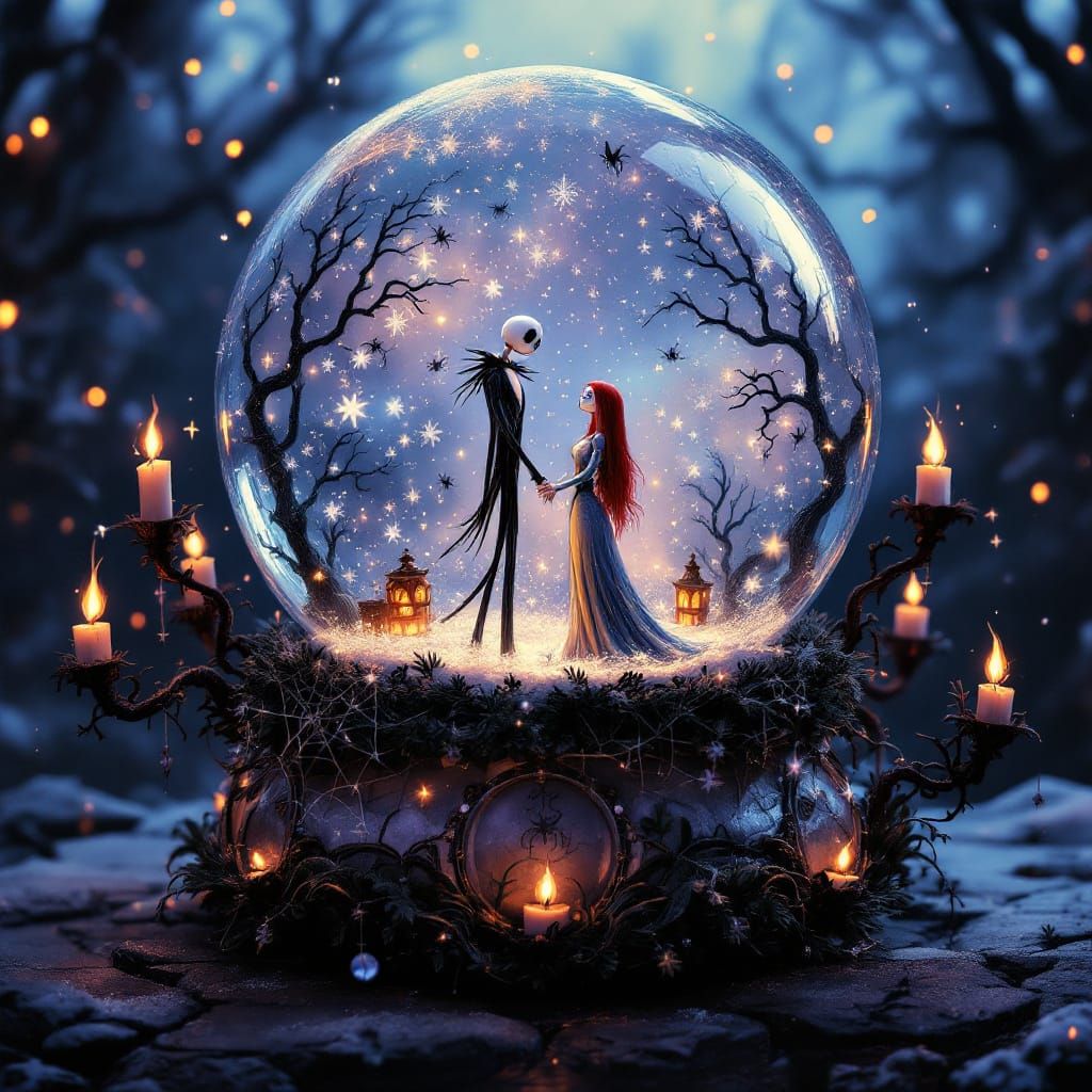Nightmare Before Christmas Snow Globe