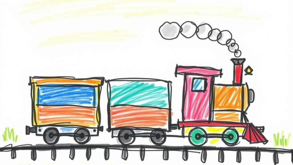 "Poorly Drawn" Train
