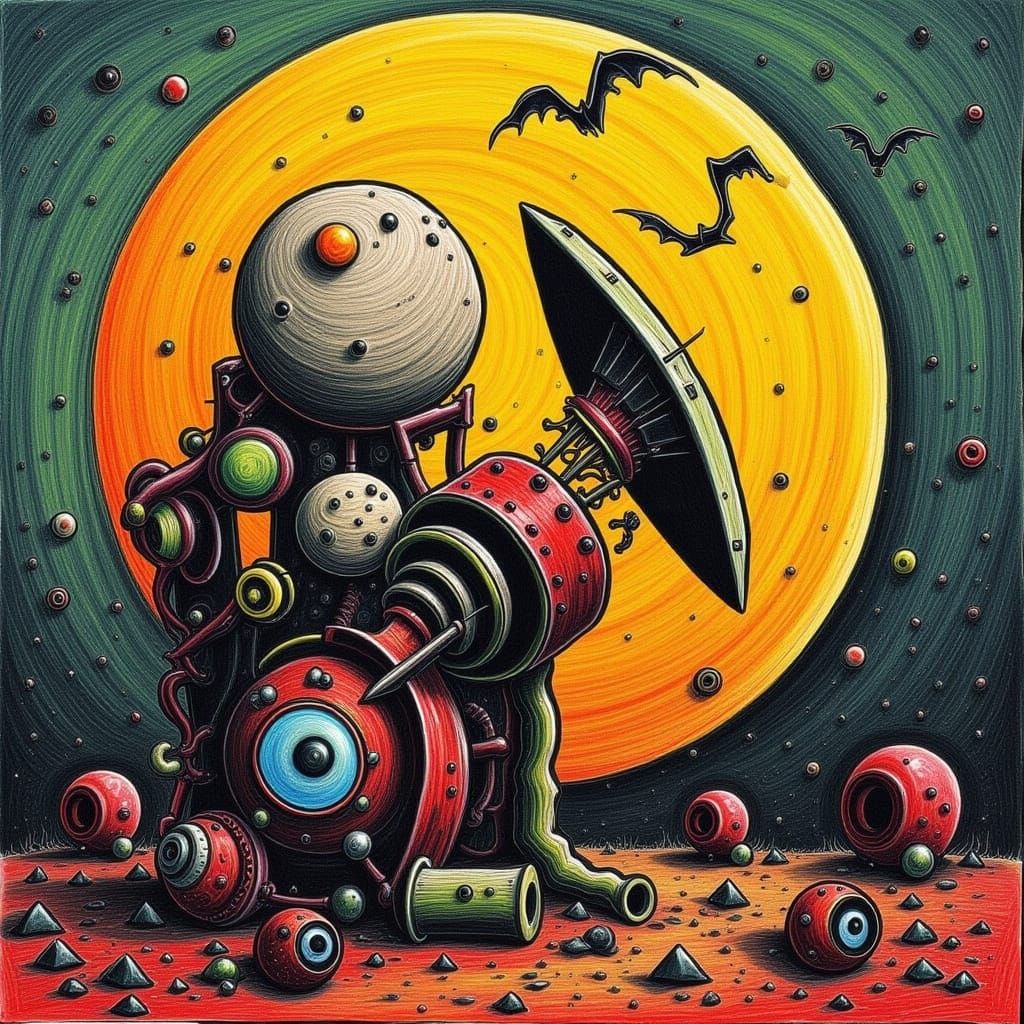 Ethereal Noir Botanicals in Cyberpunk Haze