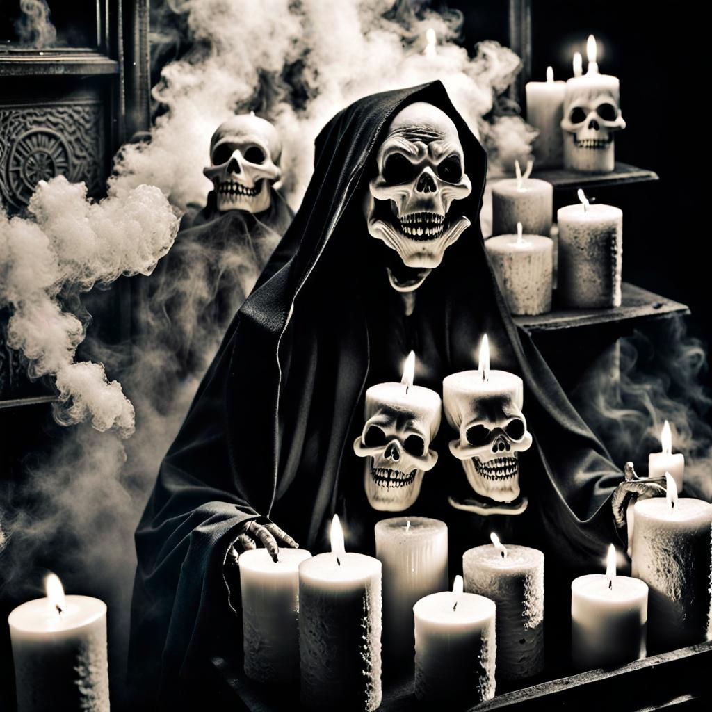 Surreal Cloud Hat Portrait in Hyperrealistic Style