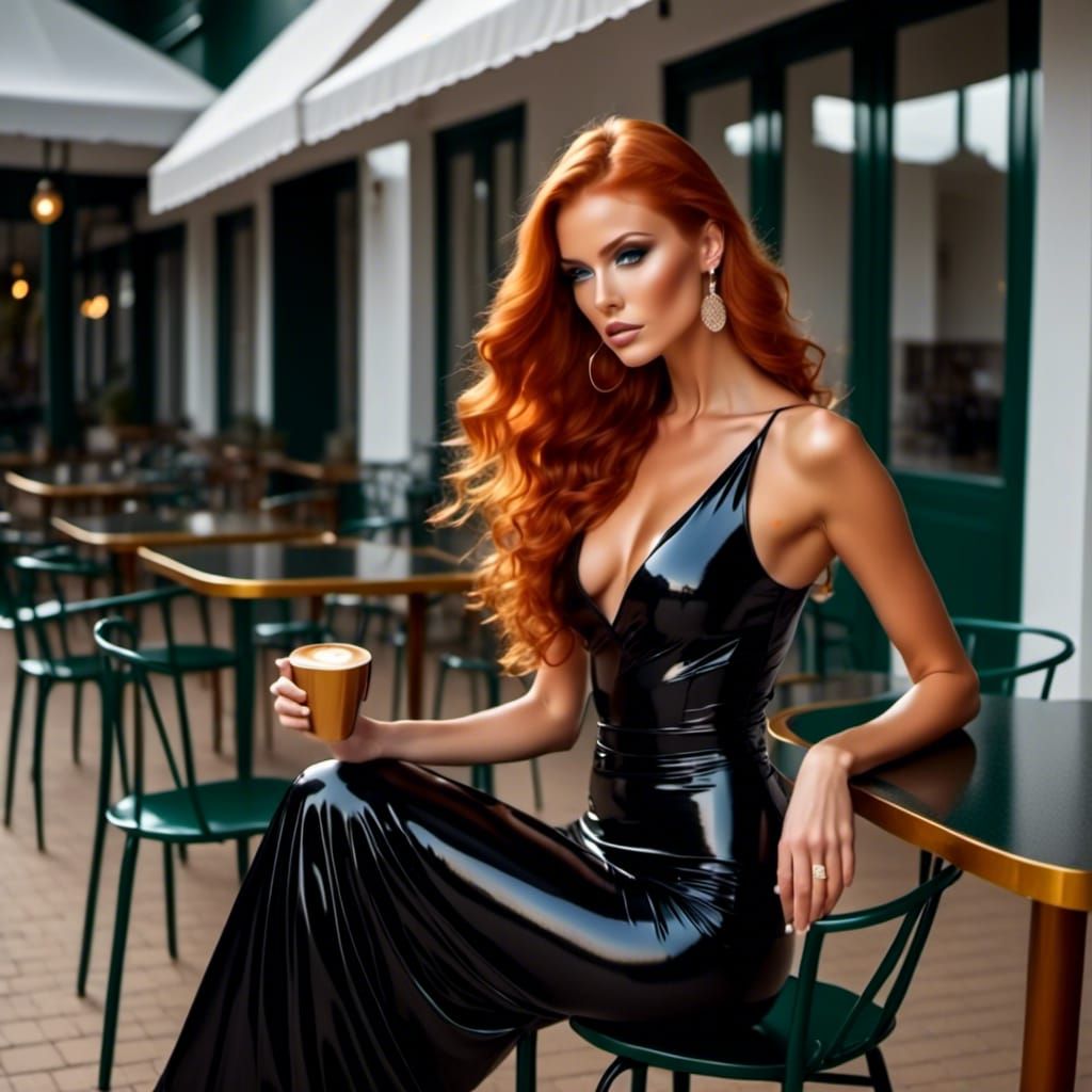 <lora:Black Latex:1.0>