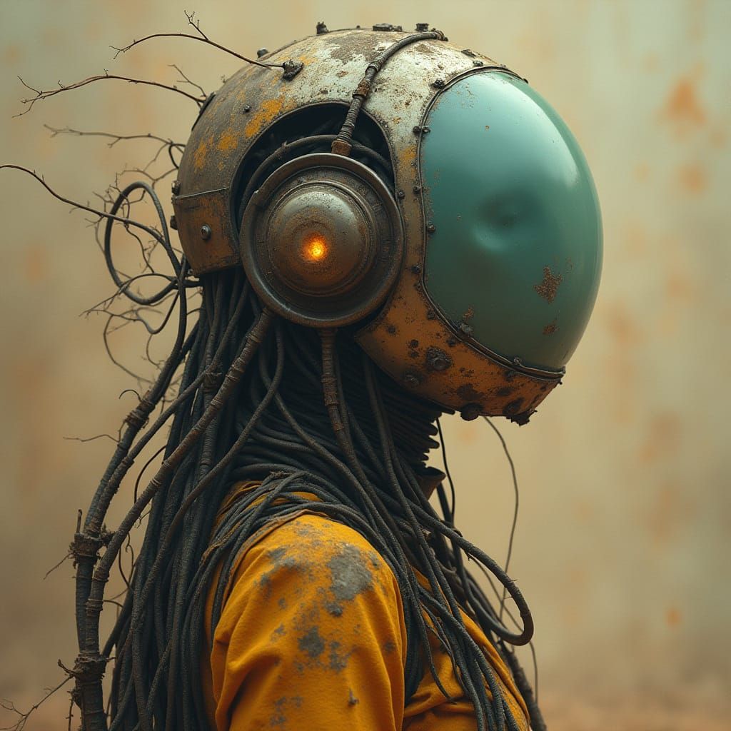 Robot Emerges from Crater: Dust Prophet Machine