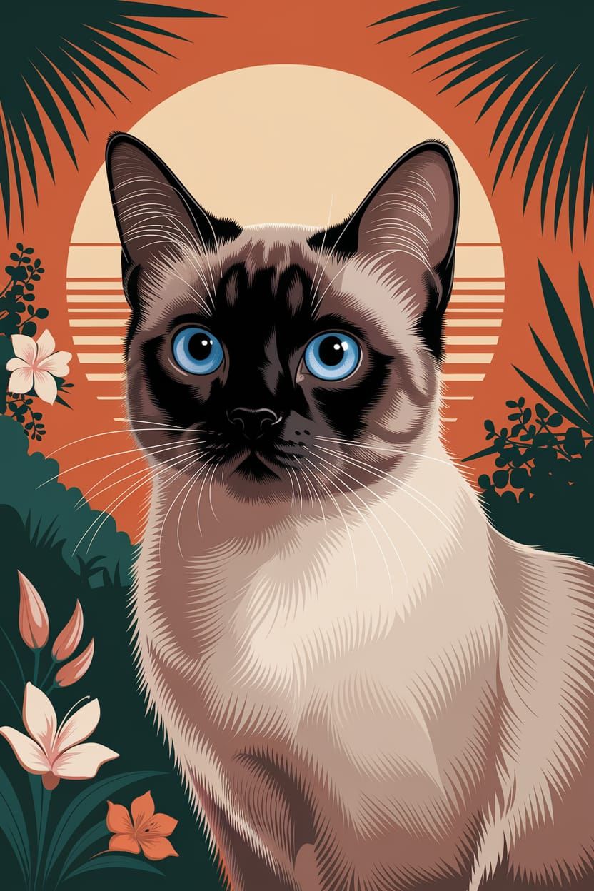 Siamese Cat, Blue Eyes