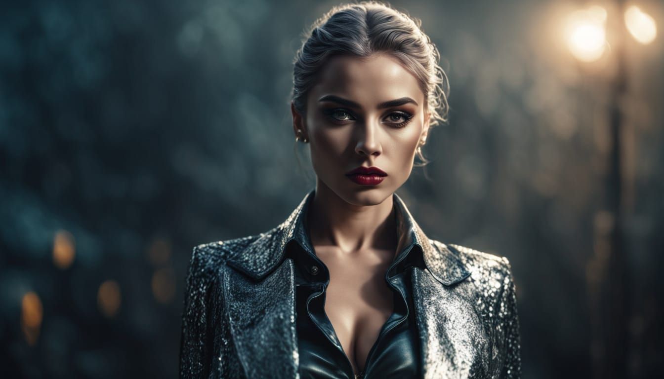 Lady Shimmer in Hyperrealistic Fashion Photography