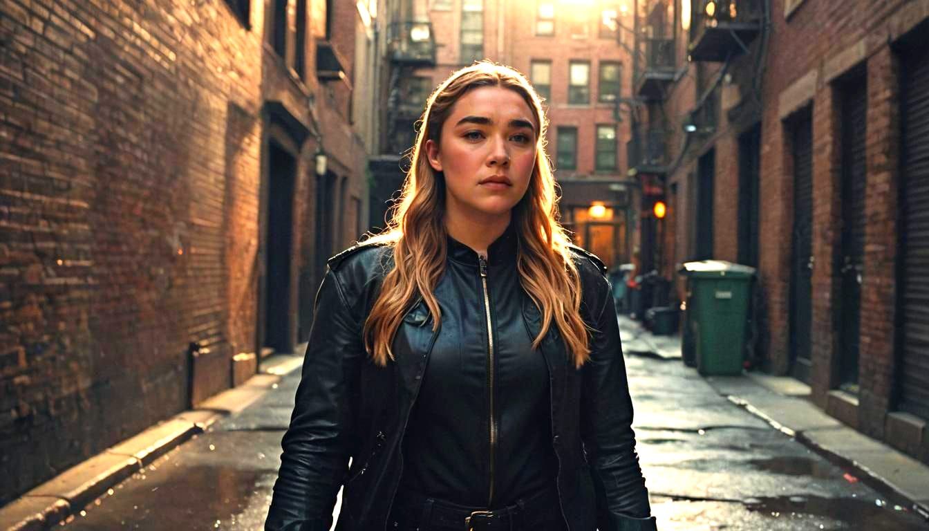 Florence Pugh as Yelena Belova in New York