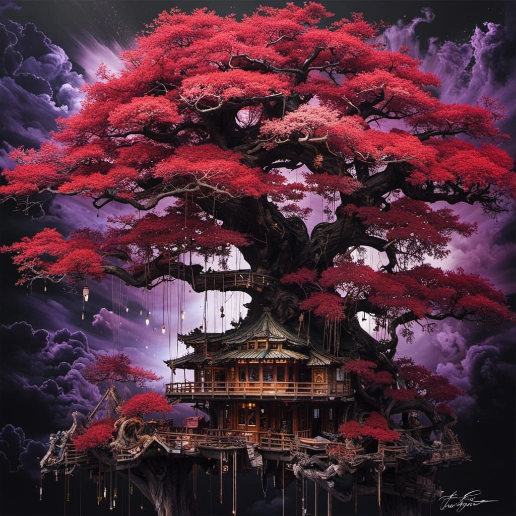 Red, Purple & Black House