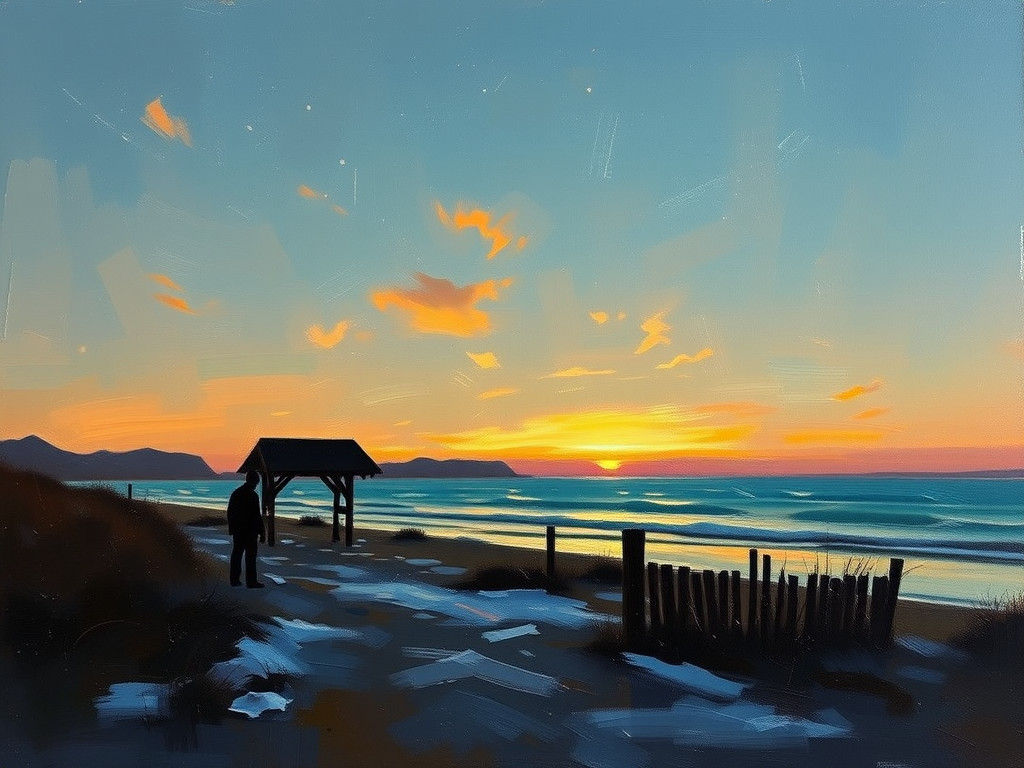 medium format photo but oil, in the style of Pascal Campion ...