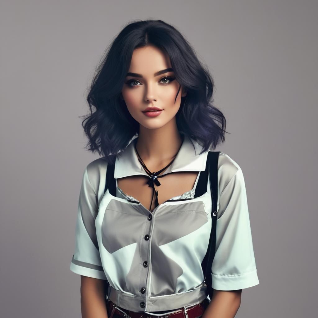 Teenage Icon with Magazine Cover Aesthetic