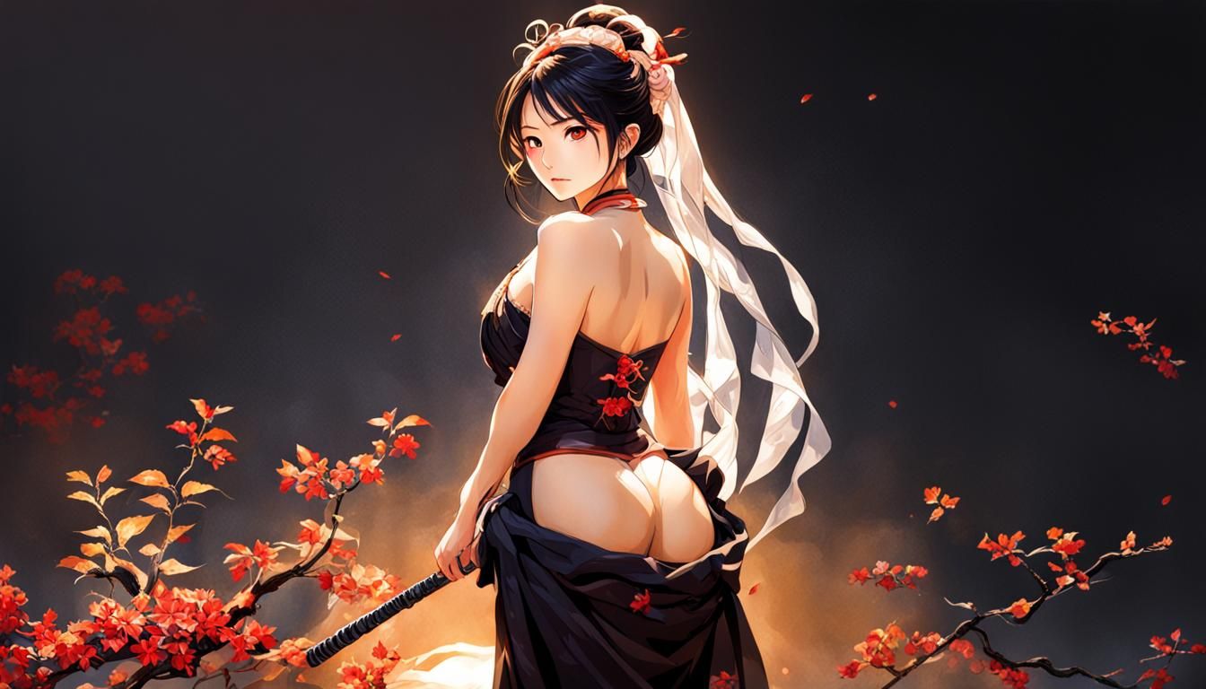 Japanese Girl in Traditional Style