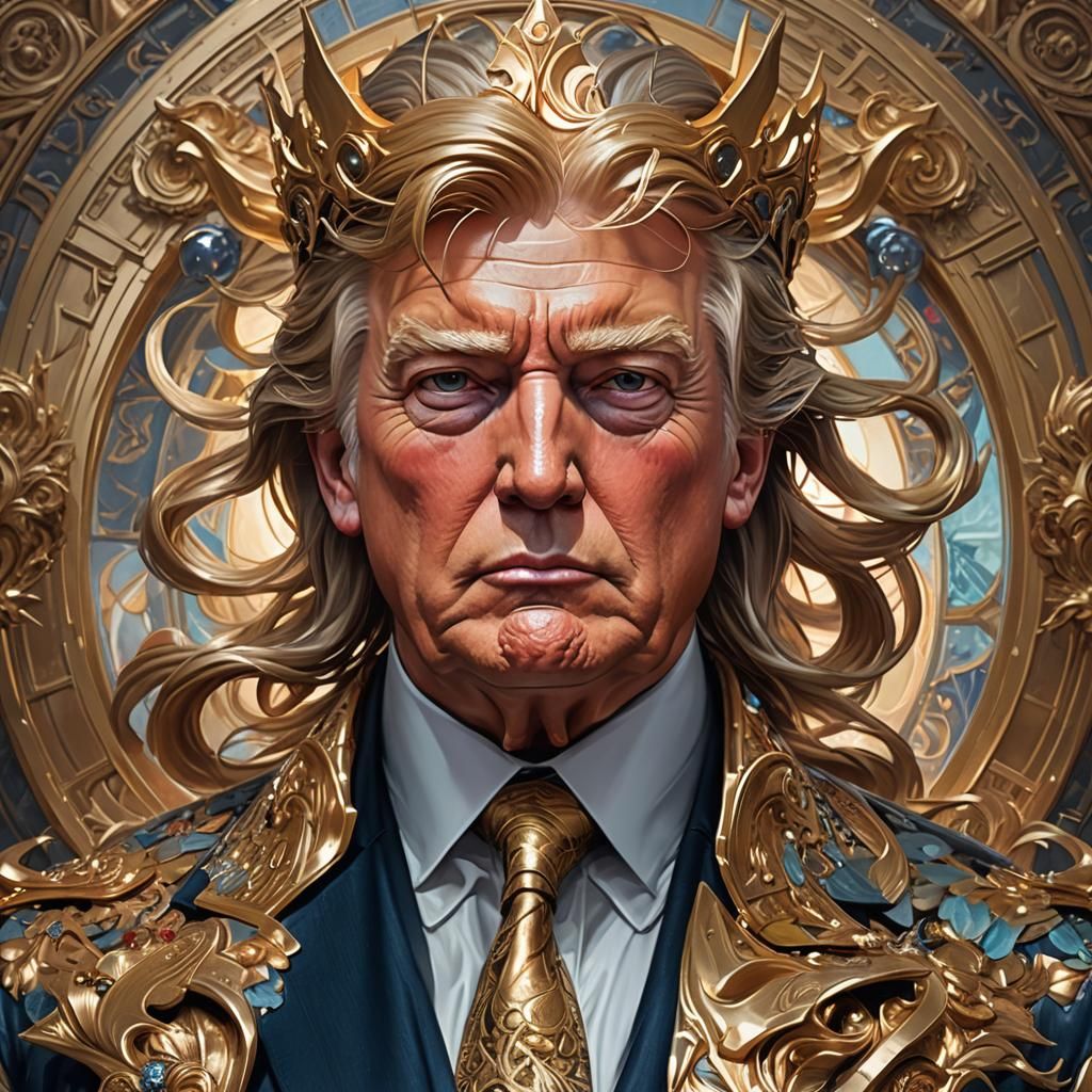 Donald Trump Portrait in Artstation Style