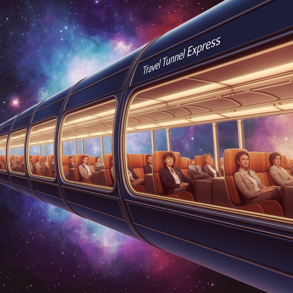 Travel Tunnel Express Glides Through the Cosmos