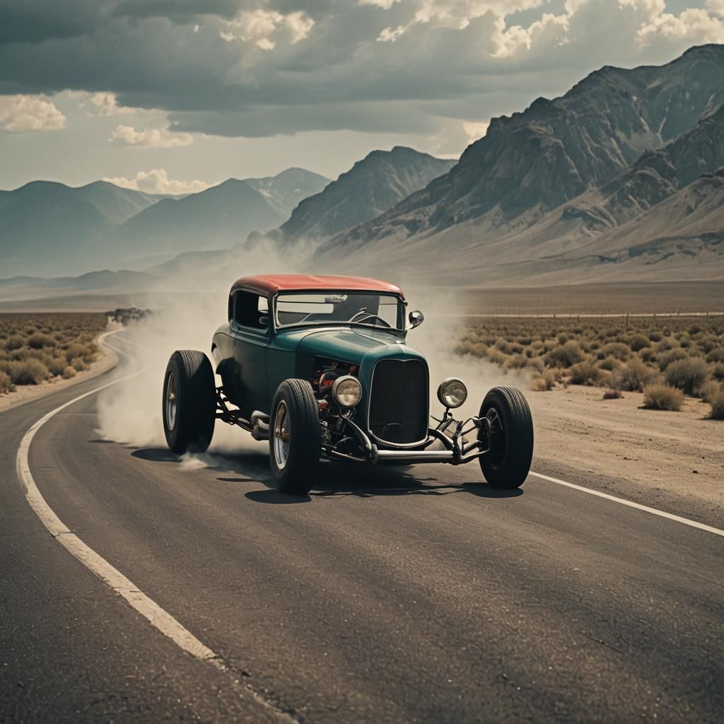 Dramatic Hotrod Film Still