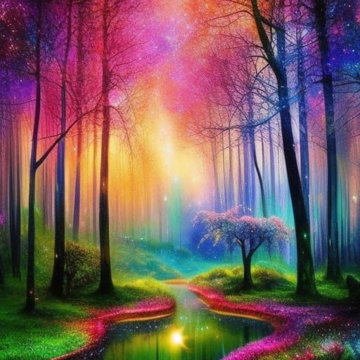 Rainbow forest