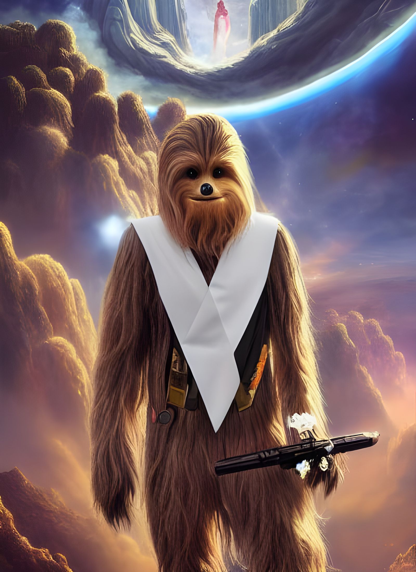 Wookiee Mormon Missionary in Space, Anna Dittmann Style