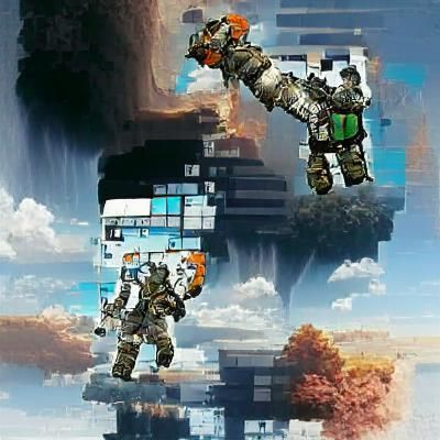 Titanfall Inspired Futuristic Mech Scene
