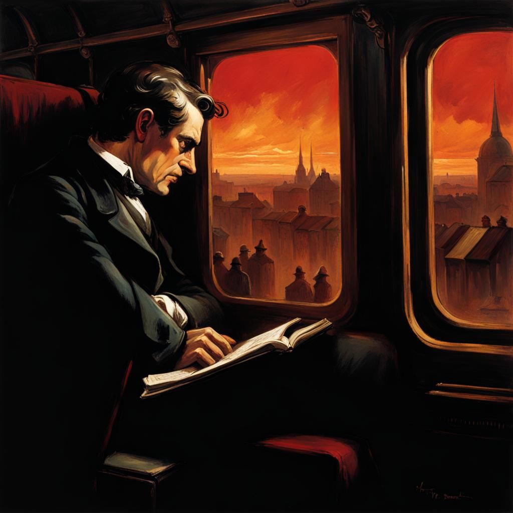 Young Traveler's Dark Fantasy Journey Through Europe