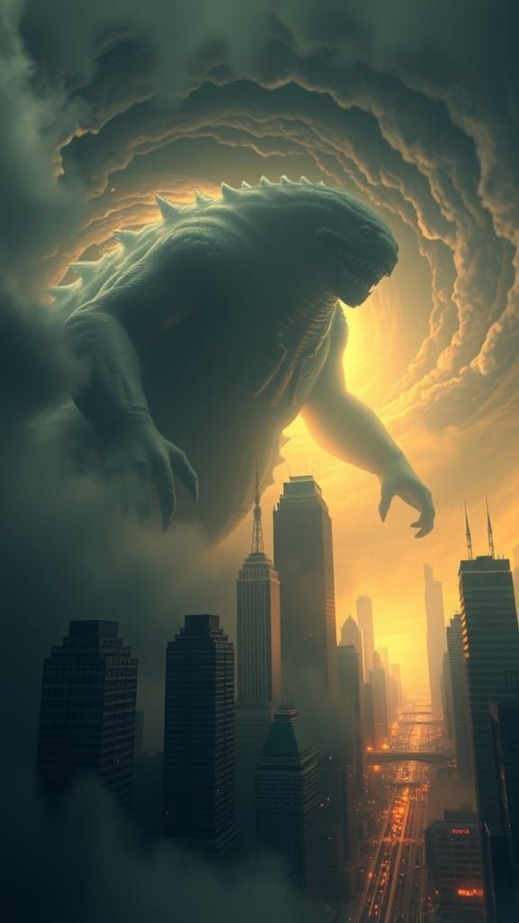 Otherworldly Kaiju Warps Reality in Dreamlike Destruction