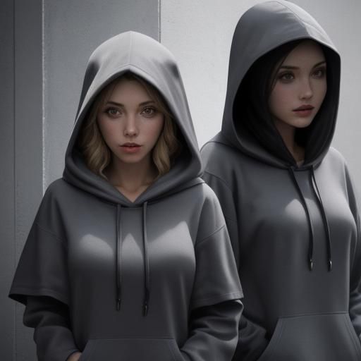 Enigmatic Figures in Hooded Shadows