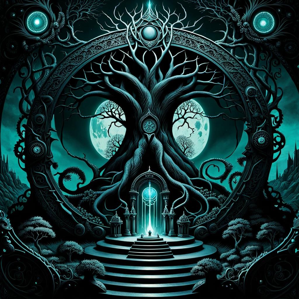 Bizarre Underworld Yggdrasil in Joe Fenton Style