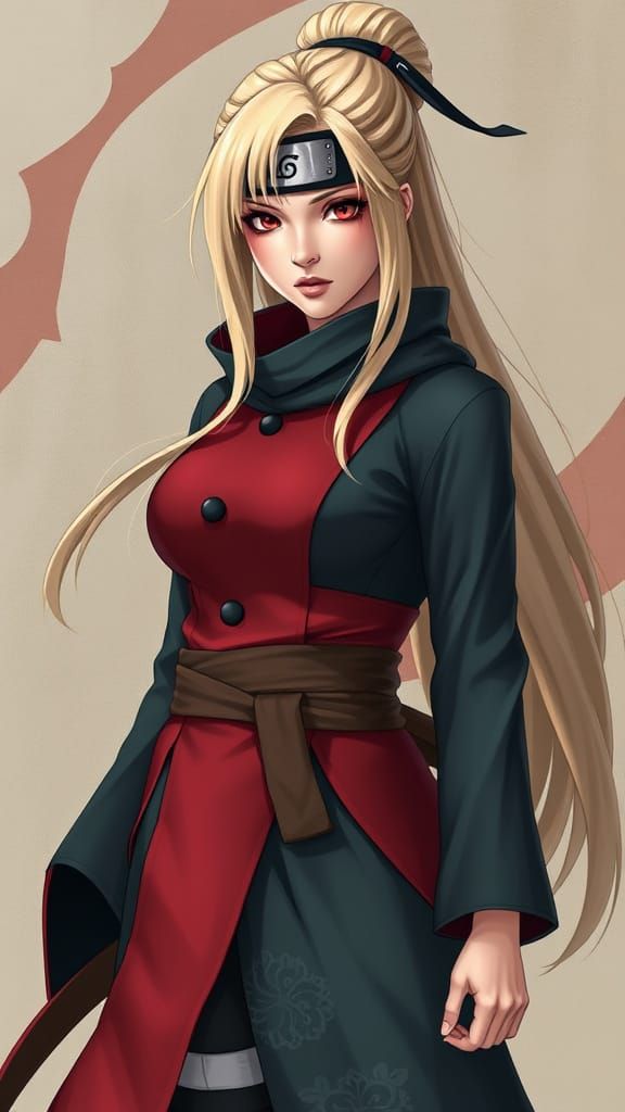 Tsunade Fifth Hokage Realistic Full-Body Portrait