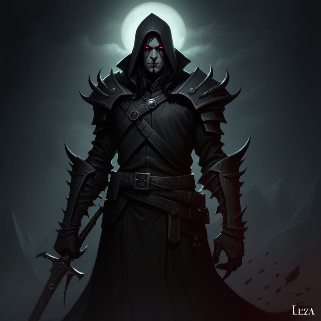 Grimdark Scene in Dark Fantasy Style