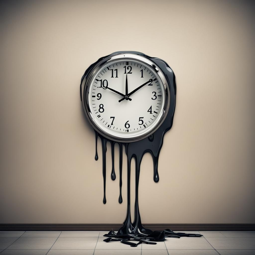 Melting Clock: A Surreal Time Distortion