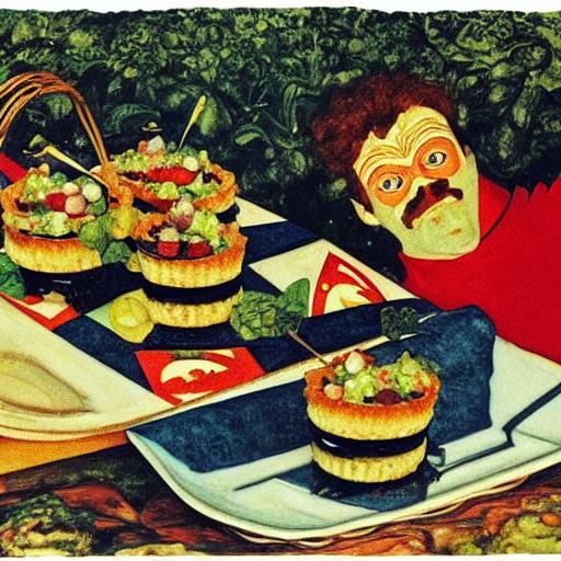 Superhero's Caviar Break: Classical Portraiture