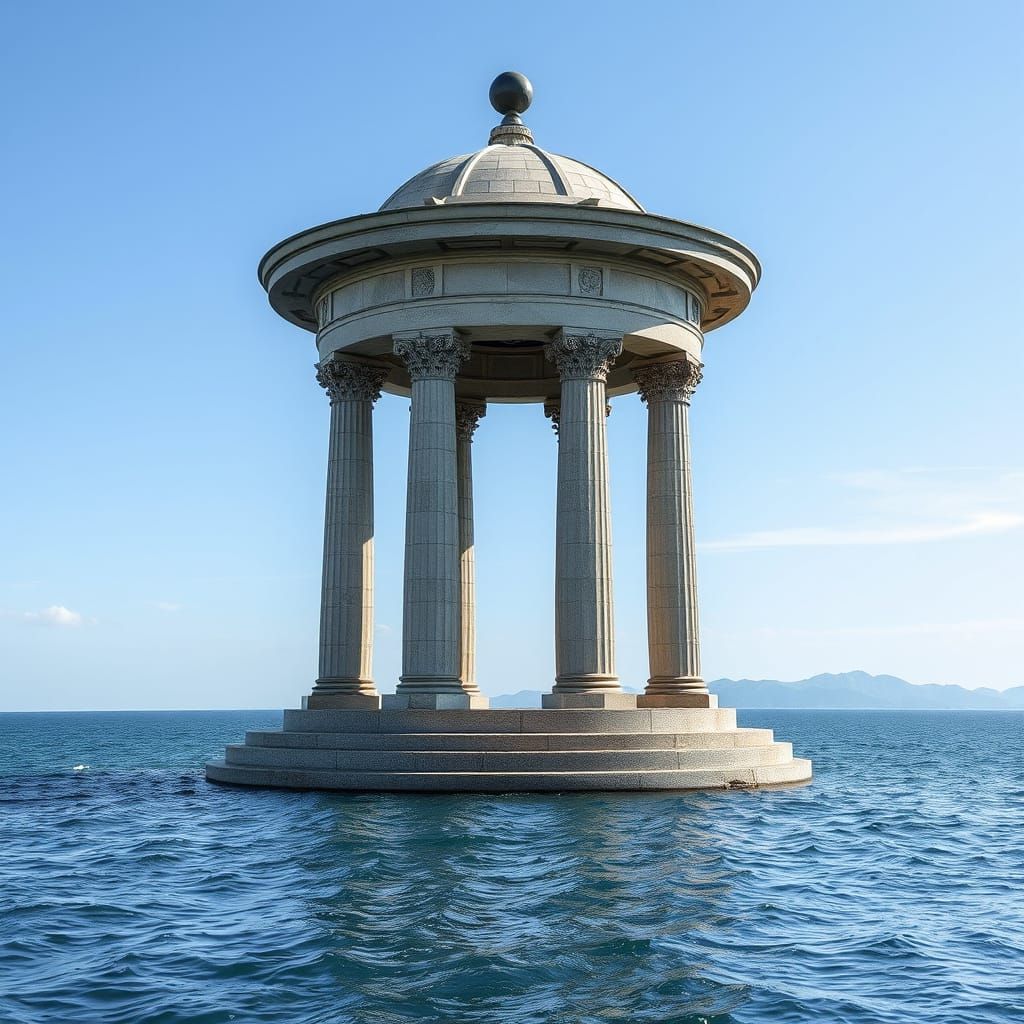 Ancient Monumental Archway in Antiquity Style
