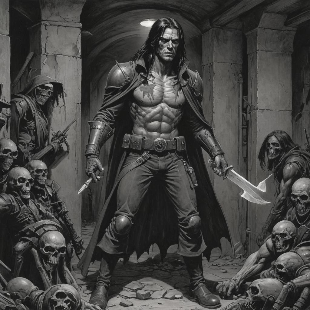 Grimdark Aesthetic Illustration